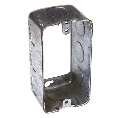 1 gang 3 4 in electrical receptacle box extension ring|1 gang metal work box.